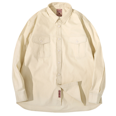 Mbbcar窄幅美式复古简约百搭衬衫