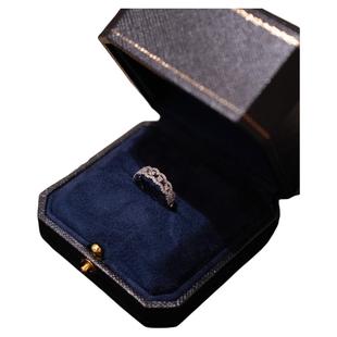 闪钻蕾丝女王|S925银镀金经典时尚气质复古轻奢精致百搭纯银戒指