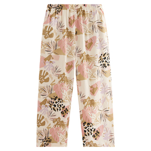 芬腾纯棉睡裤女士春秋季长裤居家休闲女款大码舒适全棉家居裤单裤