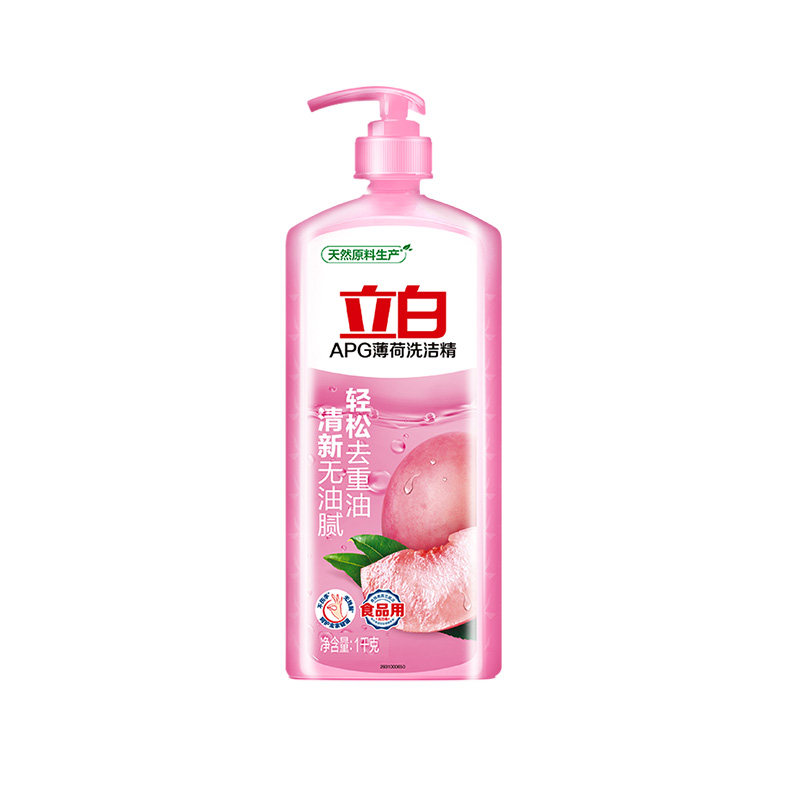 立白APG薄荷洗洁精1kg家用实惠不伤手商用厨房去重油洗碗洗涤去污