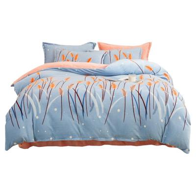 加厚牛奶绒四件套冬季保暖