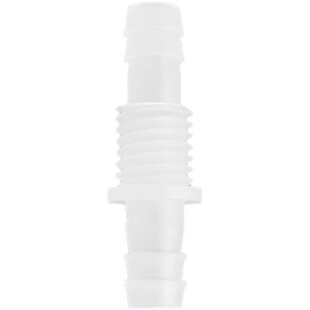 江苏省带公制螺纹穿板直通隔板PP胶管软水管过板二通塑料宝塔接头