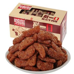 叻滋滋韩式素牛肉零食爆辣大豆素肉肥牛辣条小包装儿时怀旧小吃