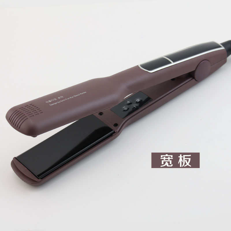 专业卷直两用直发器陶瓷釉涂层直板夹梨花烫刘海内扣美发液晶夹板