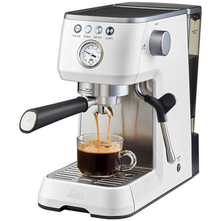 索利斯1170半自动意式咖啡机家用小型奶泡蒸汽一体机可视压力表
