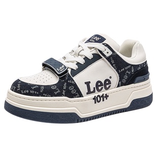 Lee秋冬新款厚底增高板鞋男2026巨好看的男鞋潮牌高级感百搭鞋子