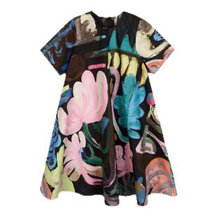 江南布衣童装纯棉短袖连衣裙森林里的动物会夏女童儿童jnbybyjnby