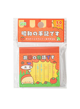 实用带背胶可爱古早风の便签本