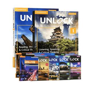【顺丰包邮】剑桥Unlock教材 剑桥少儿英语考试教材Reading Writing Listening Speaking 1 2 3 4 5阅读写作听力口语课程培训教材
