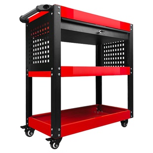 抽屉式工具车工厂汽修工作台置物架加厚手推车零件收纳移动三层架