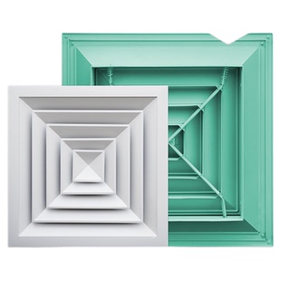 铝合金方形散流器出风口集成吊顶中央空调出风口百叶格栅支持定制