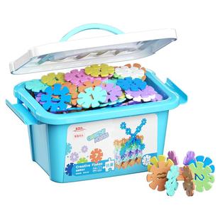 儿童雪花片大号加厚积木拼装男孩女孩幼儿园宝宝拼插片益智力玩具