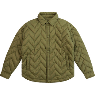 纯一良品童装男童羽绒服秋冬新品中大童复古防风翻领轻暖外套