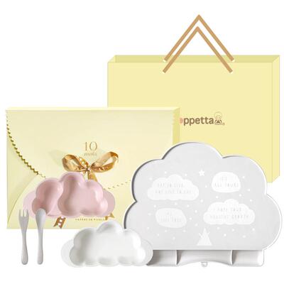 竹纤维婴儿餐具餐盘礼盒