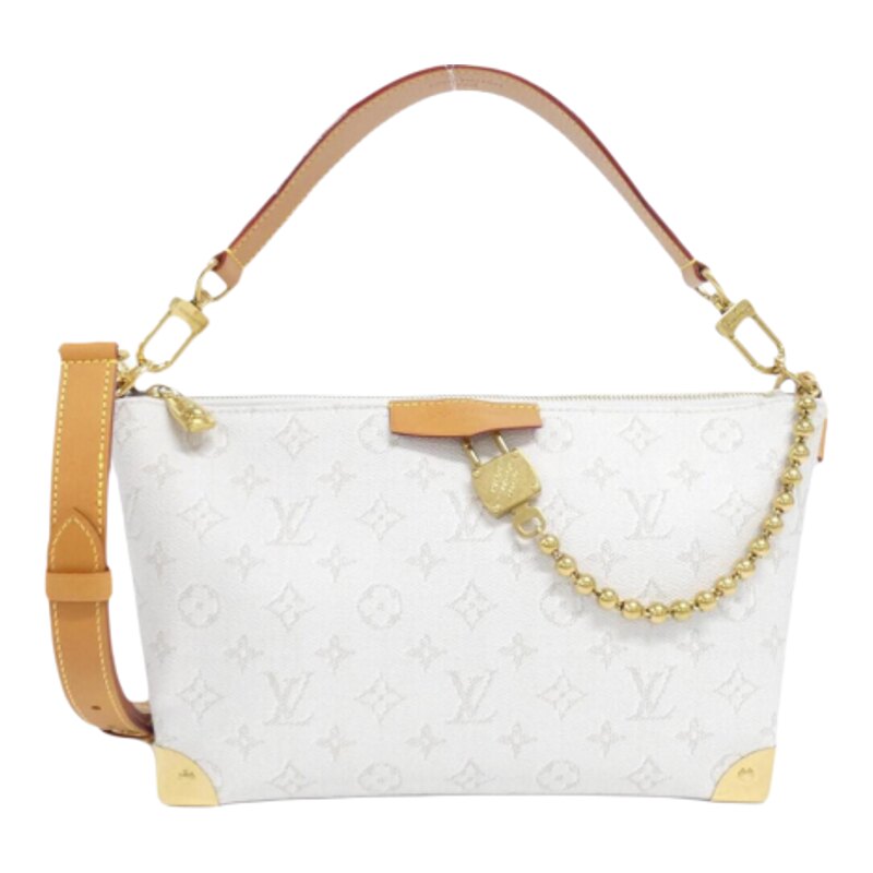 中古LV路易威登老花斜挎女包