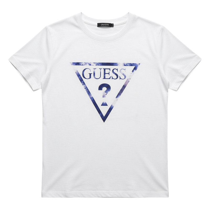 GUESS剪洗标男士S码休闲短袖衫