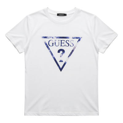 GUESS剪洗标男士S码休闲短袖衫