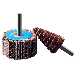 活柄百叶轮磨头3mm砂纸砂布轮木工打磨金属除锈抛光15mm20mm圆柱