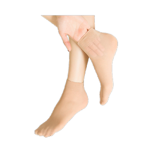 铂金铭绣短丝袜子女透气耐磨耐穿防勾丝春夏高弹中筒包芯丝钢丝袜