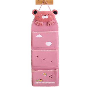 康乐屋吉米布艺收纳袋墙挂式收纳袋卡通挂袋壁挂杂物储物袋整理袋