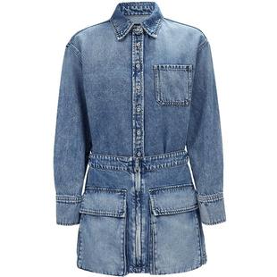 Vero Moda连衣裙2025春夏拼接设计莱赛尔天丝牛仔连衣裙325142004