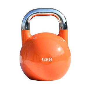 高端全纯钢竞技壶铃粉男女家用塑身美体练深蹲铸铁哑铃健身提壶