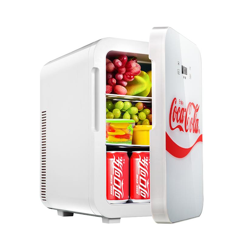 可口可乐小冰箱车载冰箱小型化妆品饮料车家两用宿舍迷你冷藏冰箱