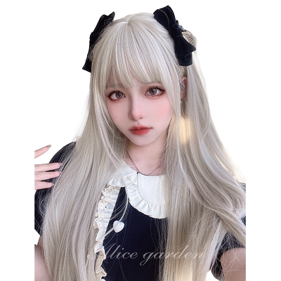alicegarden高温丝齐刘海假发