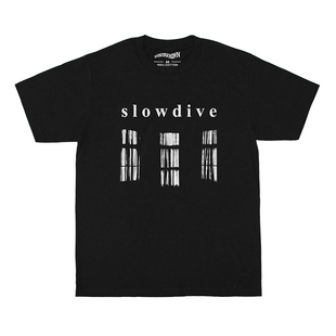 Slowdive慢潜乐队T恤梦幻自赏摇滚氛围感印花水洗做旧宽松短袖