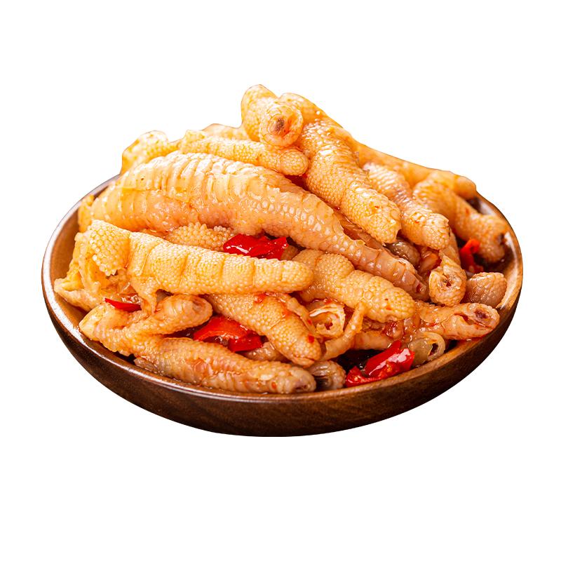 无骨鸡爪蒜香柠檬酸辣解馋零食去骨脱骨泡椒凤爪网红休闲小吃食品