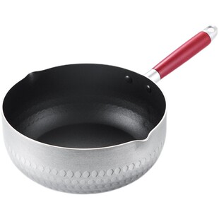 铝制日式单柄雪平锅厨房汤锅煮面煮粥煮奶麻辣烫粉锅拉面锅泡面锅