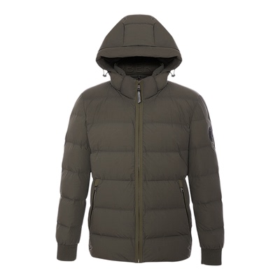 诺贝达冬季新款白鹅绒连帽羽绒服