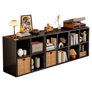 安居客中古风钢制格子柜自由组合儿童书架卡莱克落地置物架收纳架