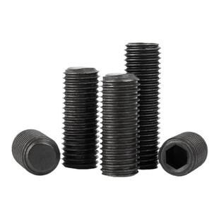 4.8级细牙紧定螺钉无头内六角螺丝平端机米顶丝M8M10M12*1m14M16