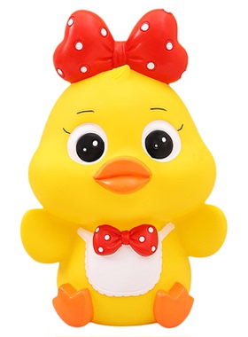 网红小黄鸭防摔存钱罐摆件