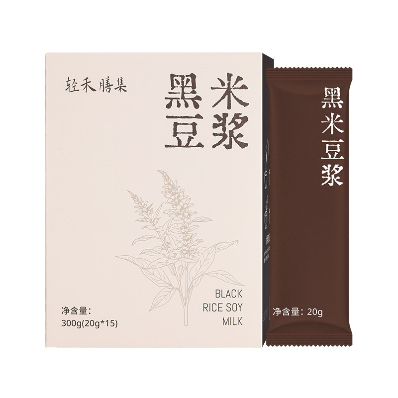轻禾膳集黑米豆浆营养冲饮早餐