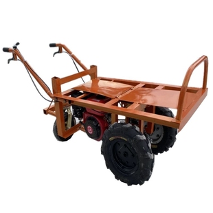 汽油电动柴油三轮车果园鸡公车工地手推车山地爬坡农用独轮运输车