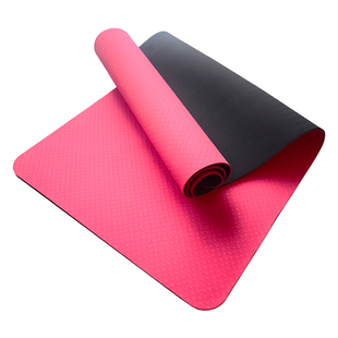 健身橡胶瑜伽垫子家用男士初学者天然加厚双面tpe单人防滑地垫女