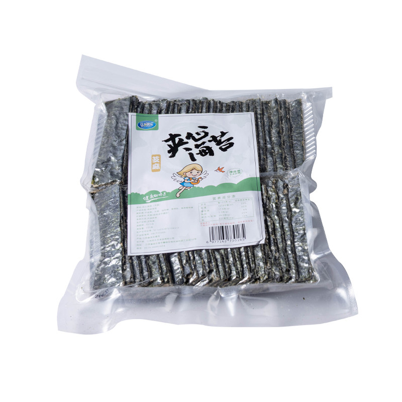山海乐夹心海苔脆125g芝麻海苔脆孕妇儿童即食零食大片袋装大包装