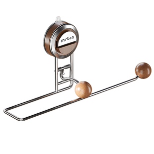 麦桶桶吸盘厨房纸挂架免打孔专用纸巾架子多功能抹布保鲜膜置物架