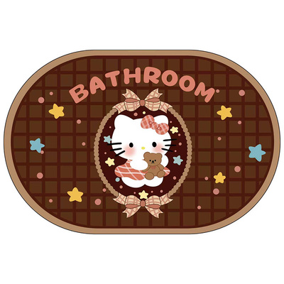 可爱猫咪硅藻泥吸水防滑脚垫