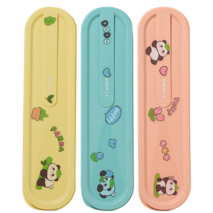 玉米儿童筷子勺子便携套装一年级小学生餐具上学专用个人收纳盒