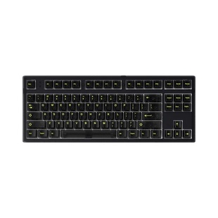腹灵mk870pro全透键帽成品机械键盘客制化87热插拔游戏办公光污染