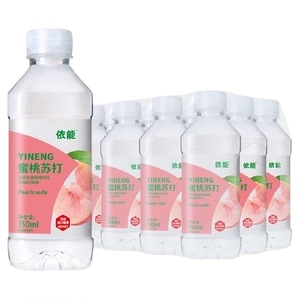 依能苏打水果味蜜桃味饮料无汽添加进口蜂蜜