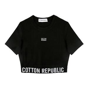 棉花共和国合作露肚短袖
