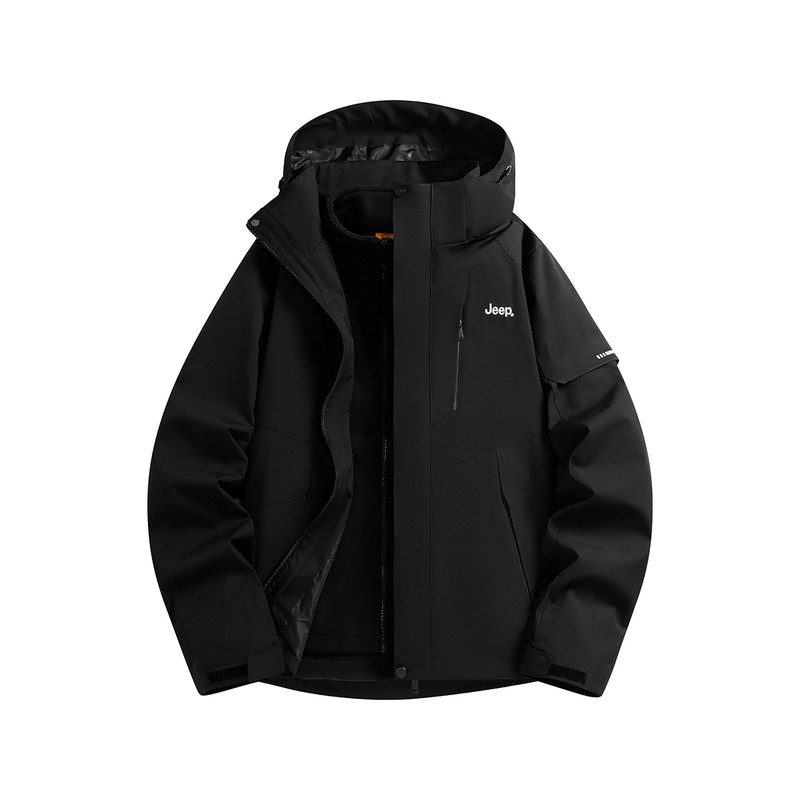 Jeep吉普官方冲锋夹克2026秋季新款户外三合一两件套登山服外套