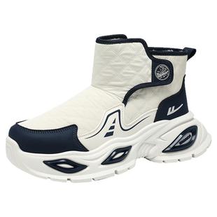 回力雪地靴男鞋子冬季高帮加绒加厚大棉鞋防滑东北防寒保暖运动鞋