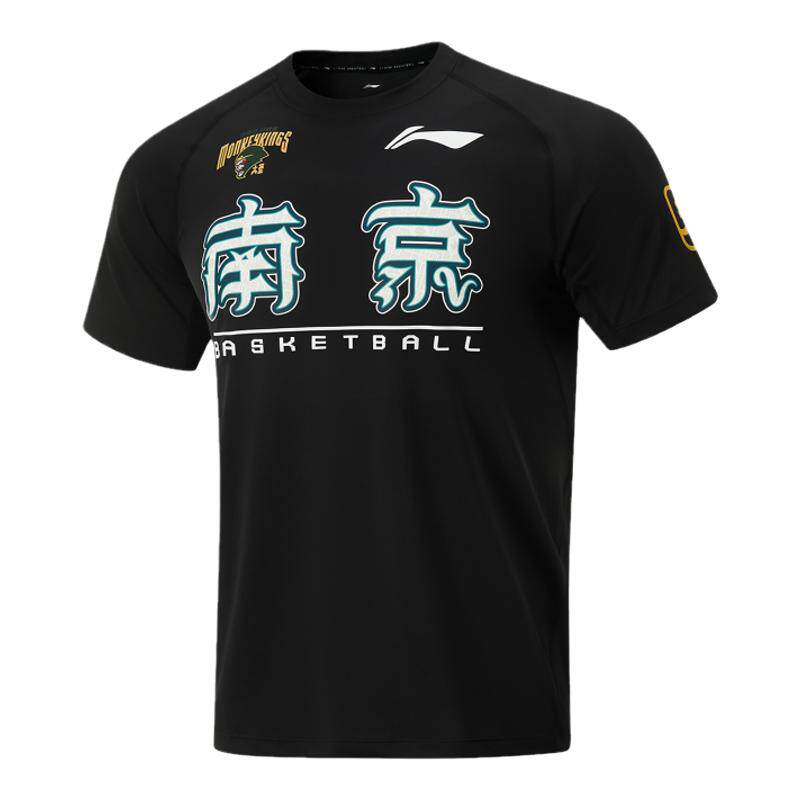 李宁篮球系列男子排湿T恤圆领