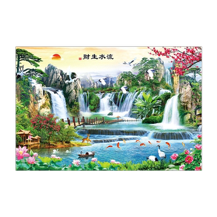 diy挂画装饰画来图定制无框玄关客厅海报照片电表箱晶瓷壁画订做