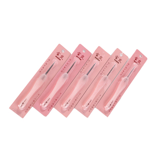 金岚牌钩针金兰桃花若针头微钩毛线手工勾针毛衣编织工具全套装